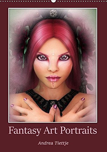 Fantasy Art Portraits (Wandkalender 2019 DIN A2 hoch): Fantasie mit Eleganz (Monatskalender, 14 Seit by 