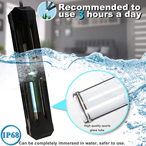 TOPBRY Aquarium Water Clean Green Algae Clean Waterproof Clean Lamp