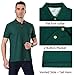 Fastorm Mens Short Sleeve Golf Polo Shirt Performance Uniforms Solid Collar Top