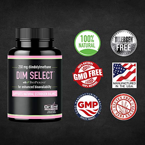 Dr. Emil 250mg DIM Supplement with BioPerine Estrogen Balance