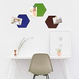 SUPVOX 18pcs Hexagon Felt Board Tiles with Push Pins for Home & Office view 4