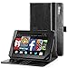 Fire HD 7 (2014 Model) Case - Poetic Fire HD 7 Case [SlimBook Series] - [SlimFit] [Professional] PU Leather Slim Folio Case for Amazon Fire HD 7 (2014 Model) 4th Gen Only - Black , Will Not Fit Fire 7