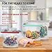 Reusable Silicone Food Storage Bags - Stand Up Ziploc Bag for Lunch, Liquid, Fruit, Sous Vide - Microwave, Freezer, Dishwasher Safe - Set of 4 + Produce Mesh Bags