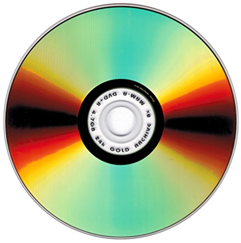 4.7 GB MAM-A (Mitsui) GOLD 8X DVD+R's (Archival-grade) 50-pak in Cakebox