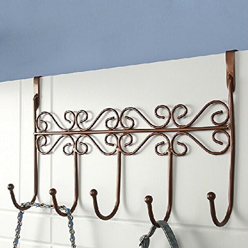 Euro Style Iron Art Back Door Hanger Hook With 5 Hook 3 Colors (Random: Color)