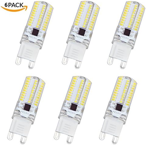 LudoPam G9 LED Light Bulb Lamp 4W Warm White 3000K Bi-Pin Base LED Corn Bulbs AC 110V 120V Replacement to 35W Halogen Bulb Pack of 6