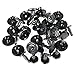 GOOACC Nylon Bumper Fastener Rivet Clips Automotive Furniture Assembly Expansion Screws Kit Auto Body Clips 7.5mm - 20PCS