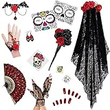 Day of the Dead Dia de los Muertos Deluxe Accessory Kit