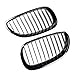 Anzio 1 Pair Glossy Black Euro Direct Replacement Front Kidney Grille Grill for BMW 2003-2010 E60 5-Series
