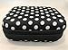 Essential Oil Carrying Case Holds 10 Bottles Perfect for Roller Bottles 5ml - 10ml Multiple Colors! (2 Pack, Black Polka Dot)