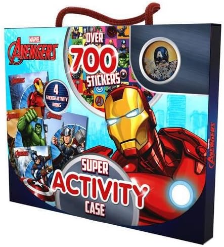 Marvel Avengers Super Activity Case: Over 700 Stickers (On the Go Activity Pack) Paperback – Import, 9 May 2017
