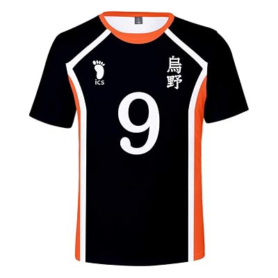 3D Haikyuu Shirt Karasuno Hinata Nishinoya Nekoma Kageyama Bokuto Cosplay Costume Uniform T-Shirt Casual Shirts Tops