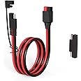 ELFCULB 12AWG Anderson Connector to SAE Extension Cable with SAE Polarity Reverse Adapter for Portable Power Station Solar Panel (2FT)
