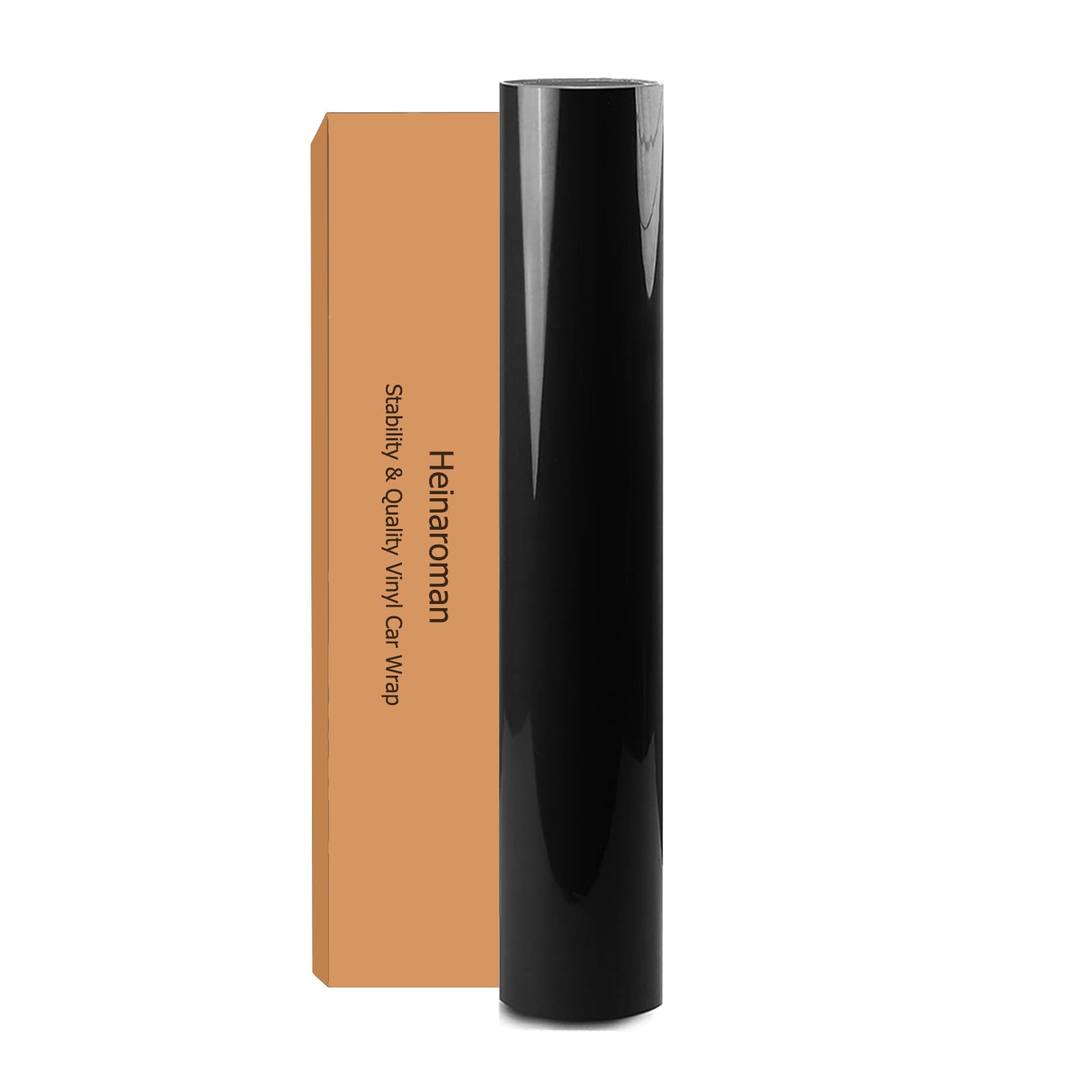 Photo 1 of Heinaroman Car Wrap for Body Protection Scratch Resistance Air Release Technology 50 X 5FT Gloss Black Automotive Vinyl Wrap