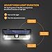 LITOM Outdoor 62 LED Adjustable Time Motion Sensor 270° Wide Angle and Waterproof Design Wireless Solar Lighting for Front Door, Yard, Garage, Deck, (2 Pack)