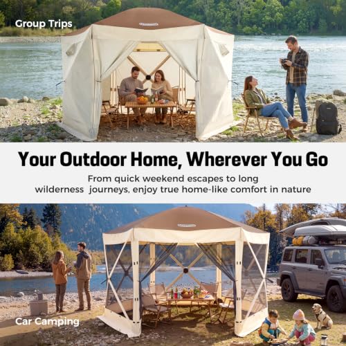Tecoom 12x12ft Pop Up Gazebo Tent Review: 6-Sided Canopy Shelter with Mesh Walls image 37