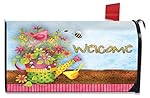 Floral Welcome Spring Large Mailbox Cover Watering Can Oversized