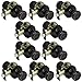 10 Pack of Pro-Grade Classic Passage Hallway Closet Door Knobs, Oil Rubbed Bronze