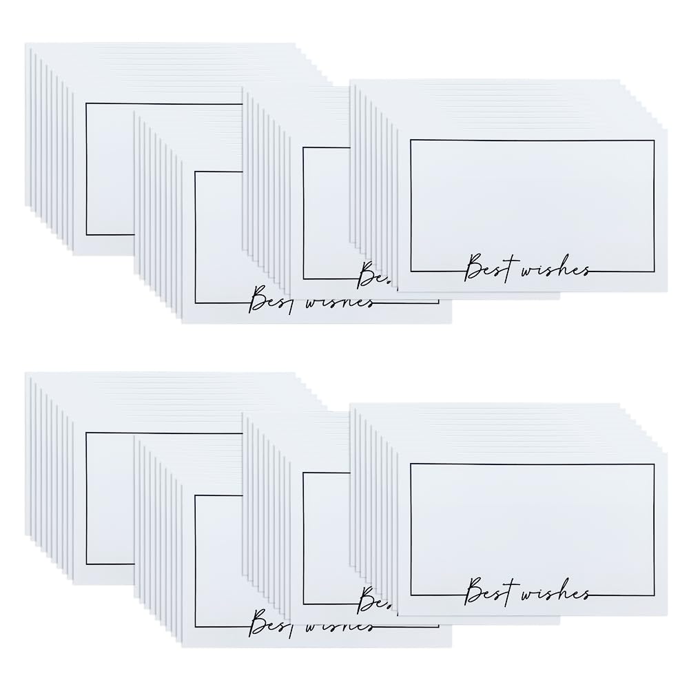 WYAN Blank Cards-80 Pcs 90x54 mm Best Wish Cards,Message Card,Gift Card,Blank Business Cards,for DIY Grafitti Messages,DIY Creations(Can be Used with envelopes)