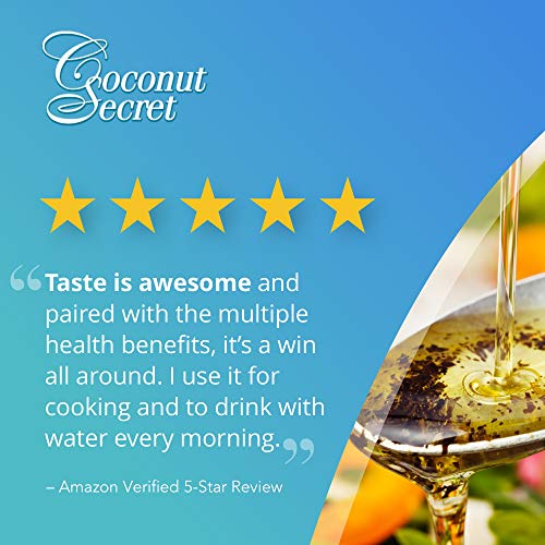 Coconut Secret Raw Coconut Vinegar - 12.7 fl oz - Rich in Vitamins & Amino Acids - Organic, Vegan, Non-GMO, Gluten-Free, Kosher - Keto, Paleo, Whole 30 - 24 Servings