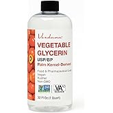 Verdana Vegetable Glycerin – USP, Food, Cosmetic Grade - Palm-Derived, No Soy Involved – Glycerine for Cosmetic & Personal Care and Skin, Hair & Other Formulations – Non-GMO, Vegan – 32 fl oz