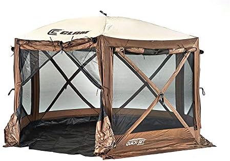 CLAMQuick Set Pavilion Portable Canopy + 150 x 150 Inch Floor Tarp Attachment