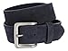 A399-BS066 Square Buckle Casual Jean Suede Leather Belt 1 1/2