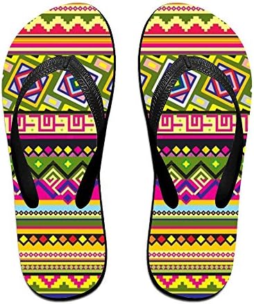 Aztec Round Unisex Flip Flops Casual EVA Non-Slip Pool Sandal Holiday Travel Beach Sandals