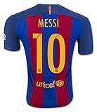 FS Barcelona Messi Neymar Suarez Home Kid Soccer Jersey & Matching Shorts (Latest Season)