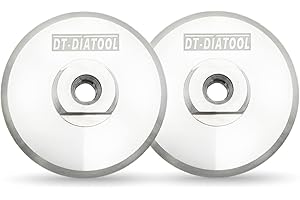 DT-DIATOOL 2pcs Aluminum Backer Pad 4 Inch Hook and Loop Backing pad 5/8-11 Arbor