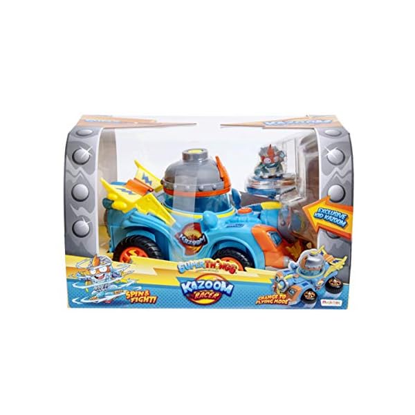 SuperThings-Rivals-of-Kaboom-Secret-Spies-Kid-Kazoom-Vehicle-PSTSP112IN50-with-Cannon-Includes-1-Figure SUPERTHINGS Kid Kazoom Vehicle – Contains 1 vehicle with 1 launcher and top and 1 exclusive figure