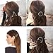 Adecco LLC 7pcs Minimalist Dainty Gold Silver Hollow Geometric Metal Hairpin Hair Clip Clamps,Circle, Triangle and Moon etc (silver)
