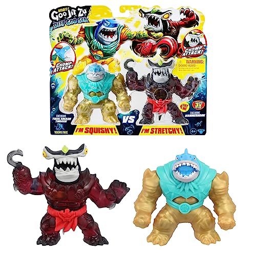 Heroes of Goo Jit Zu Deep Goo Sea Versus Pack. Exclusive Tidal Smash Thrash VS Exclusive Hammerhook. 2 Figure Pack!