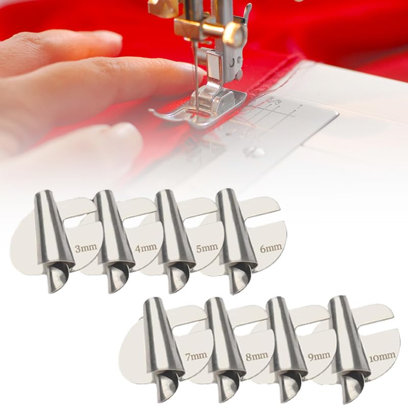 5 Piedini Per Orlo Arrotolato Macchina Da Cucire - Universali, Da 6mm A 10mm - Foto 10