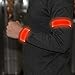 Techion 2 Pack LED Slap Armband/LED Snap on Bracelet with High Visibility for Cycling/Biking/Walking/Jogging/Running Gear