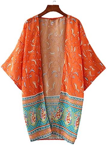 LIZHOUMIL Fashion Women Chiffon Bikini Cover Up Kimono Cardigan Coat Bathing Swimwear