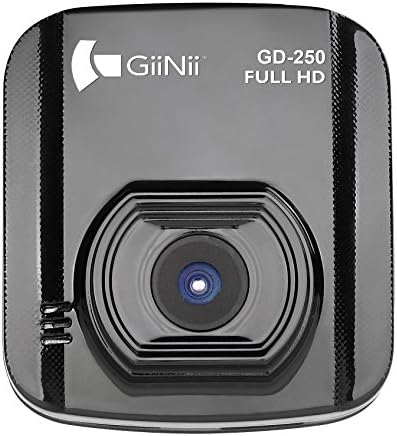 GiiniiGD-250 1080P DashCamVideo Camera with 2.0-Inch LED Backlit (Black)