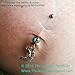 The Jewelry Archivist Crystal Heart Dangle Pregnancy Maternity Flexible Belly Button Naval Retainer Ring. UV, Nickel and Allergy Free - 14G - 1