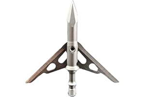 G5 OUTDOORS G5 T2 Expandable 2-Blade Broadheads | 3-Pack | 100/125 Grains | Razor Sharp 2" Cutting Diameter Mechanical Blades | Screw in | Compound & Recurve Compatible