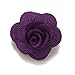 Sunny Home Men's Lapel Flower Handmade Boutonniere Pin for Suit (Purple)