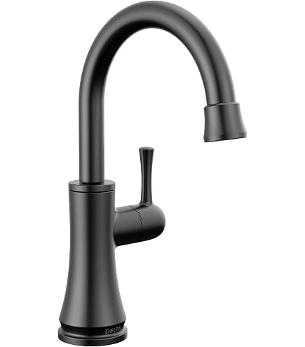 DELTA FAUCET 1960-BL-DST Traditional Beverage Faucet, Matte Black