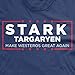 Guerrilla Tees Stark Targaryen Election Shirt Make Westeros Great Again Funny Shirts Donald Trump Shirt, X-Large Navy