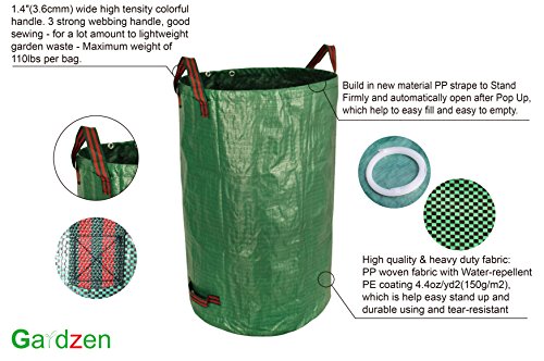 1 Gardzen+3+Pack+Gallon+Garden+Bag