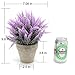Velener Mini Artificial Flowers Provence Lavender Arrangements in Pots for Home Decor (Purple)