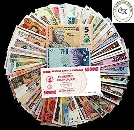 Collection House 30 Different Original Foreign Banknotes from atleast 24 Country World Wide, Rare Legal Money Currency…