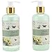 Bath and Body Spa Gift Basket For Women-Teens - Natural Magnolia-Tuberos Aromatherapy Spa Gift Basket Includes Shower Gel, Bubble Bath, Body Lotion, Bath Salt and a Puff