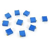 uxcell 10Piece 3296W-104 100K Ohm Trimmer Pot Cermet Potentiometer | Variable Resistors