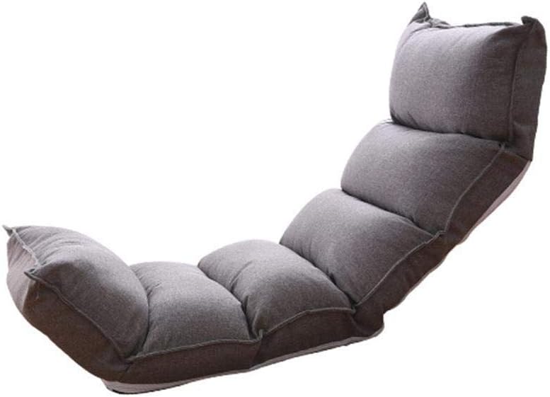 Floor Seat Lazy Couch Foldable 3-layer Comfort Pillow Floor-standing Floor Chair Adjustable Backrest Reading Chair, Meditation Chair Comfortable Lunch Break Chair Floor Sofa (Color : B)