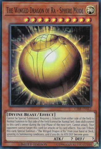 The Winged Dragon of Ra - Sphere Mode - CIBR-ENSE2 - Super Rare - Limited Edition - Circuit Break: Special Edition (Limited Edition)