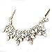 Fit&Wit Rhinestone Crystal Statement Fashion Necklace Chunky Jewelry Choker Collar for Women Girls